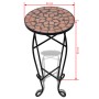 Mesita auxiliar para plantas mosaico terracota de , Soportes para macetas - Ref: Foro24-41127, Precio: 44,83 €, Descuento: %