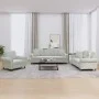 Sofa set with cushions 3 pieces light gray velvet by , Sofas - Ref: Foro24-3202190, Price: 781,16 €, Discount: %