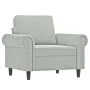 Juego de sofás con cojines 3 piezas terciopelo gris claro de , Sofás - Ref: Foro24-3202190, Precio: 781,16 €, Descuento: %