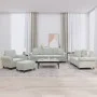 Sofa set with cushions 4 pieces light gray velvet by , Sofas - Ref: Foro24-3202200, Price: 823,39 €, Discount: %