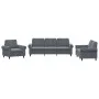 Juego de sofás con cojines 3 piezas terciopelo gris oscuro de , Sofás - Ref: Foro24-3202171, Precio: 706,89 €, Descuento: %