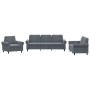 Juego de sofás con cojines 3 piezas terciopelo gris oscuro de , Sofás - Ref: Foro24-3202171, Precio: 718,70 €, Descuento: %