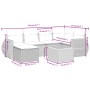 Set de comedor de jardín 7 pzas y cojines ratán sintético negro de , Conjuntos de jardín - Ref: Foro24-3257435, Precio: 426,4...