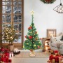 Árbol de Navidad preiluminado con luces y bolas verde 64 cm en Decoración Festiva y Estacional | Comprar online en Foru.es