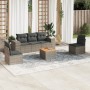 Set de muebles de jardín 6 pzas y cojines ratán sintético gris de , Conjuntos de jardín - Ref: Foro24-3225388, Precio: 348,41...