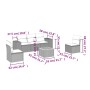 Set de muebles de jardín 6 pzas y cojines ratán sintético gris de , Conjuntos de jardín - Ref: Foro24-3225388, Precio: 348,41...