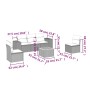 Set de muebles de jardín 6 pzas y cojines ratán sintético gris de , Conjuntos de jardín - Ref: Foro24-3257719, Precio: 354,35...