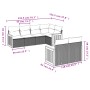 Set sofás de jardín 7 piezas y cojines ratán sintético beige de , Conjuntos de jardín - Ref: Foro24-3260224, Precio: 540,01 €...