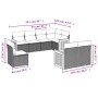 Set de sofás de jardín 8 pzas y cojines ratán sintético gris de , Conjuntos de jardín - Ref: Foro24-3260247, Precio: 563,36 €...