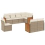 Juego de sofás de jardín con cojines beige 8 pzas ratán PE de , Conjuntos de jardín - Ref: Foro24-3260245, Precio: 576,82 €, ...