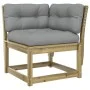 Set de sofás jardín 5 pzas con cojines madera pino impregnada de , Conjuntos de jardín - Ref: Foro24-3216969, Precio: 459,84 ...