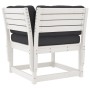 Set sofás jardín 5 pzas con cojines madera maciza pino blanco de , Conjuntos de jardín - Ref: Foro24-3216981, Precio: 577,96 ...