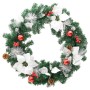 Corona de Navidad con luces LED PVC verde 60 cm en Decoración Festiva y Estacional | Comprar online en Foru.es