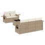 Juego de sofás jardín con cojines 6 pzas ratán sintético beige de , Conjuntos de jardín - Ref: Foro24-3252235, Precio: 499,49...