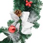 Corona de Navidad con luces LED PVC verde 60 cm en Decoración Festiva y Estacional | Comprar online en Foru.es
