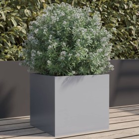 Jardinera de acero galvanizado plateado 32x30x29 cm de , Maceteros y jardineras - Ref: Foro24-841545, Precio: 32,19 €, Descue...