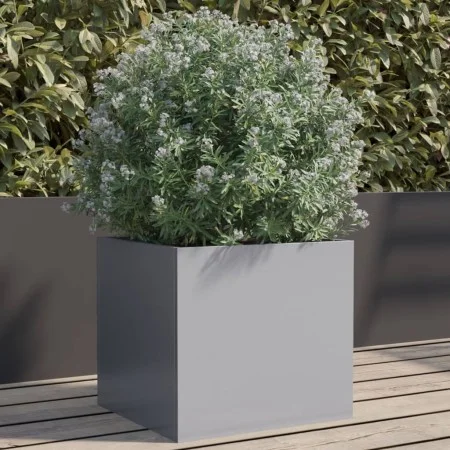 Jardinera de acero galvanizado plateado 32x30x29 cm de , Maceteros y jardineras - Ref: Foro24-841545, Precio: 29,46 €, Descue...
