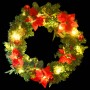 Corona de Navidad con luces LED PVC verde 60 cm en Decoración Festiva y Estacional | Comprar online en Foru.es