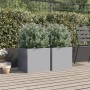Jardineras 2 unidades acero galvanizado plateado 42x40x39 cm de , Maceteros y jardineras - Ref: Foro24-841558, Precio: 66,50 ...