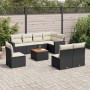 Set de sofás de jardín 8 piezas y cojines ratán sintético negro de , Conjuntos de jardín - Ref: Foro24-3224159, Precio: 488,7...