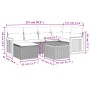 Set sofás de jardín 7 piezas y cojines ratán sintético beige de , Conjuntos de jardín - Ref: Foro24-3260266, Precio: 470,86 €...