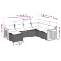 Set sofás de jardín 7 piezas y cojines ratán sintético beige de , Conjuntos de jardín - Ref: Foro24-3260287, Precio: 468,88 €...