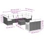 Set de sofás de jardín 10 pzas cojines ratán sintético negro de , Conjuntos de jardín - Ref: Foro24-3260375, Precio: 634,63 €...