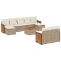 Juego de sofás jardín con cojines beige 10 pzas ratán sintético de , Conjuntos de jardín - Ref: Foro24-3260490, Precio: 636,6...