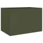 Jardinera de acero laminado en frío verde oliva 62x40x39 cm de , Maceteros y jardineras - Ref: Foro24-841598, Precio: 57,21 €...