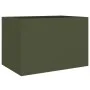 Jardinera de acero laminado en frío verde oliva 62x40x39 cm de , Maceteros y jardineras - Ref: Foro24-841598, Precio: 57,21 €...