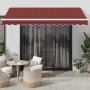 Toldo retráctil manual color burdeos 350x250 cm en Toldos | Comprar online en Foru.es