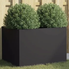 Jardinera de acero laminado en frío negro 62x47x46 cm de , Maceteros y jardineras - Ref: Foro24-841601, Precio: 70,85 €, Desc...