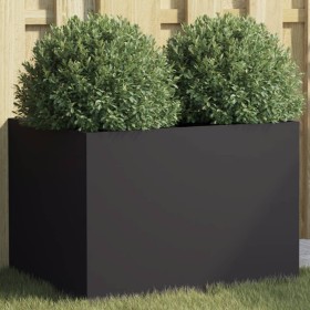 Jardinera de acero laminado en frío negro 62x47x46 cm de , Maceteros y jardineras - Ref: Foro24-841601, Precio: 71,81 €, Desc...