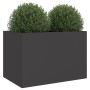 Jardinera de acero laminado en frío negro 62x47x46 cm de , Maceteros y jardineras - Ref: Foro24-841601, Precio: 71,81 €, Desc...