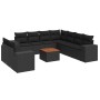 Set de sofás de jardín 10 pzas cojines ratán sintético negro de , Conjuntos de jardín - Ref: Foro24-3225509, Precio: 730,01 €...