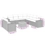Set de sofás de jardín 10 pzas con cojines ratán sintético gris de , Conjuntos de jardín - Ref: Foro24-3225514, Precio: 644,4...