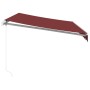 Toldo retráctil manual color burdeos 350x250 cm en Toldos | Comprar online en Foru.es