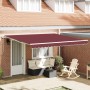 Toldo retráctil automático burdeos 400x300 cm en Toldos | Comprar online en Foru.es