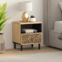 Mesita de noche de madera maciza de mango 40x33x46 cm de , Mesitas de noche - Ref: Foro24-358218, Precio: 86,76 €, Descuento: %