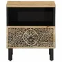 Solid mango wood bedside table 40x33x46 cm by , Nightstands - Ref: Foro24-358218, Price: 85,06 €, Discount: %