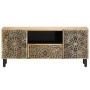 Mueble de TV madera maciza de mango 105x33x46 cm de , Muebles TV - Ref: Foro24-358226, Precio: 197,61 €, Descuento: %