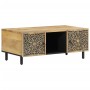 Mesa de centro de madera maciza mango 100x54x40 cm de , Mesas de centro - Ref: Foro24-358224, Precio: 199,38 €, Descuento: %
