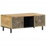 Mesa de centro de madera maciza mango 100x54x40 cm de , Mesas de centro - Ref: Foro24-358224, Precio: 195,80 €, Descuento: %