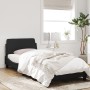Estructura de cama con cabecero de terciopelo negro 90x190 cm de , Camas y somieres - Ref: Foro24-373094, Precio: 110,42 €, D...
