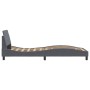 Estructura de cama con cabecero terciopelo gris oscuro 90x200cm de , Camas y somieres - Ref: Foro24-373113, Precio: 128,64 €,...