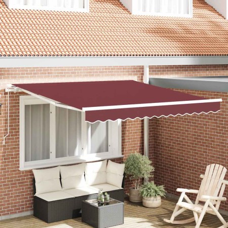 Toldo retráctil manual burdeos 300x250 cm en Toldos | Comprar online en Foru.es