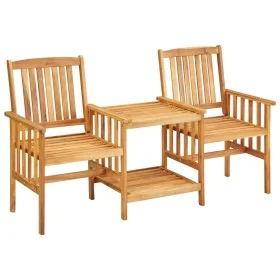 Garden chairs with solid acacia wood table 159x61x92 cm by vidaXL, Garden sets - Ref: Foro24-45933, Price: 113,90 €, Discount: %