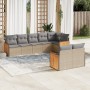 Juego de sofás de jardín con cojines beige 8 pzas ratán PE de , Conjuntos de jardín - Ref: Foro24-3260232, Precio: 541,34 €, ...