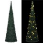 Árbol de Navidad emergente preiluminado con luces verde 150 cm en Decoración Festiva y Estacional | Comprar online en Foru.es