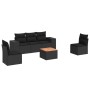 Set de sofás de jardín 6 piezas y cojines ratán sintético negro de , Conjuntos de jardín - Ref: Foro24-3225383, Precio: 384,3...